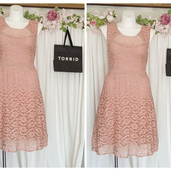 Torrid Lace Metallic Party Size 12 Lace 33% Cotton - Picture 7 of 7